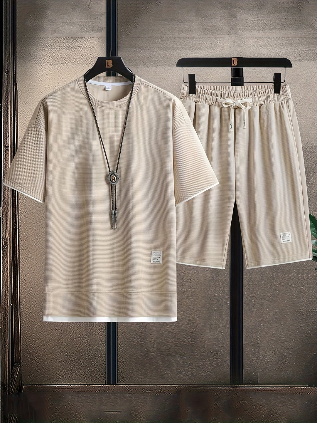 Loungewear set heren | Relaxed fit set met t-shirt en broek