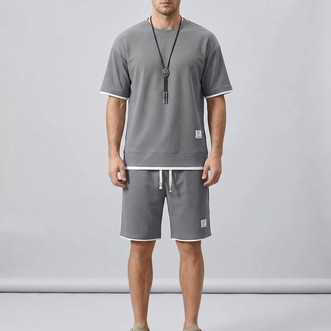 Loungewear set heren | Relaxed fit set met t-shirt en broek