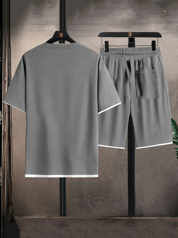 Loungewear set heren | Relaxed fit set met t-shirt en broek