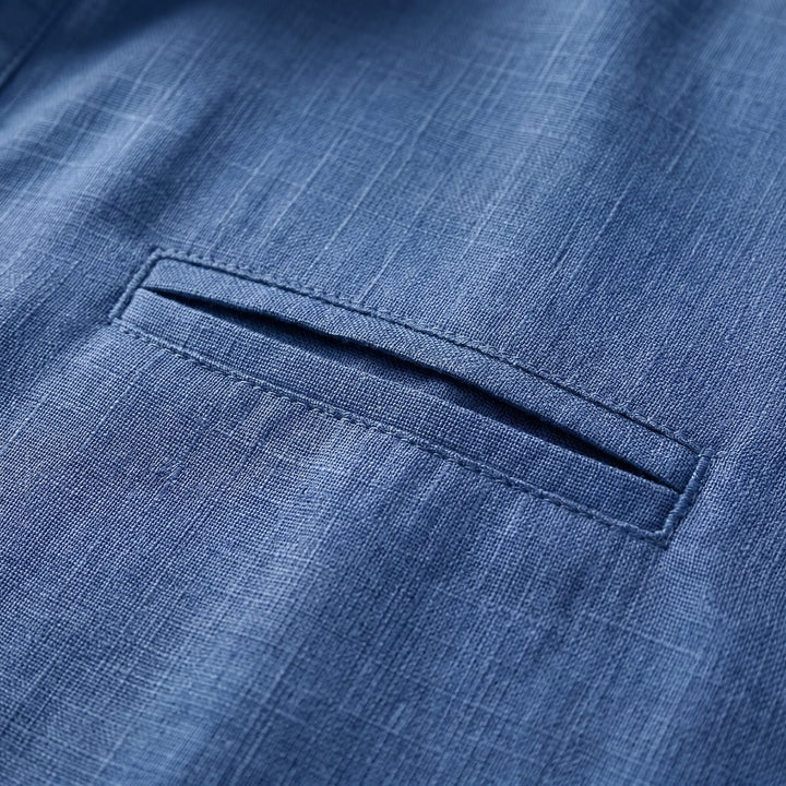 Luchtig overhemd heren | Casual shirt met lange mouwen