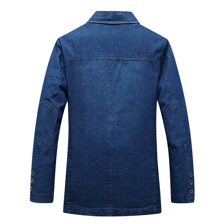 Denim Blazer | Heren blazer met gestreepte binnenvoering
