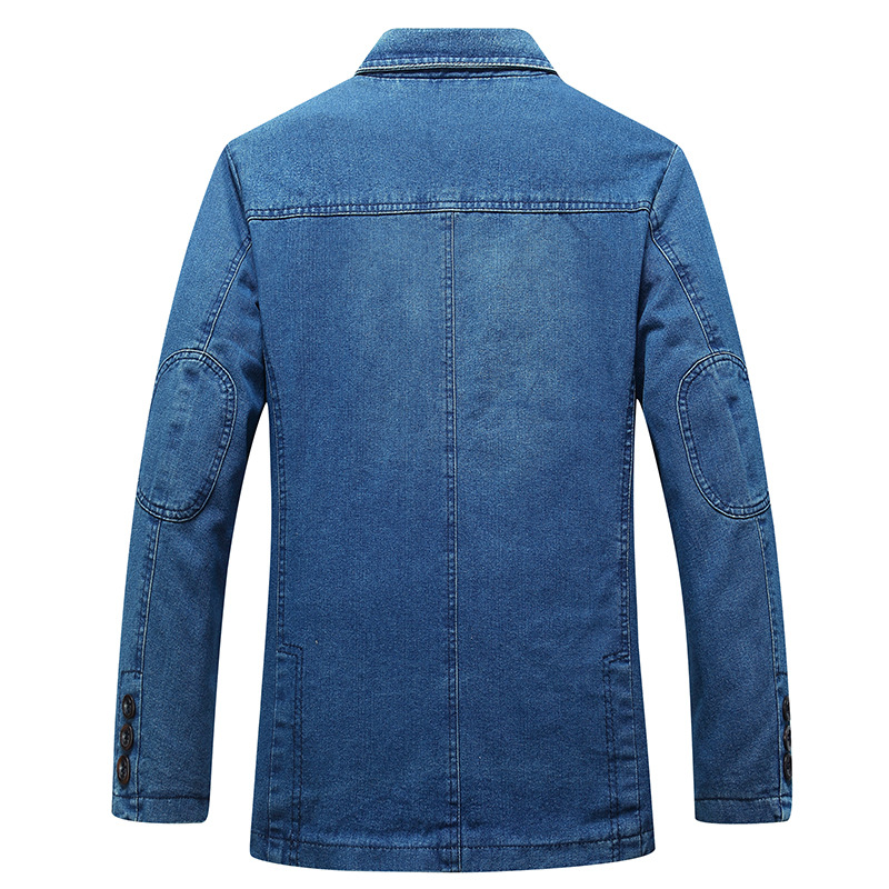 Denim Blazer | Heren blazer met gestreepte binnenvoering