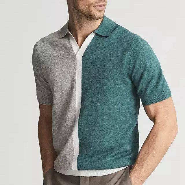 LucaLine | Poloshirt met contrasterende details