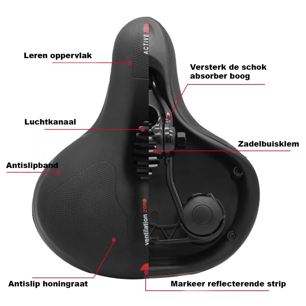 ComfortRide™ | Schokabsorberend fietszadel