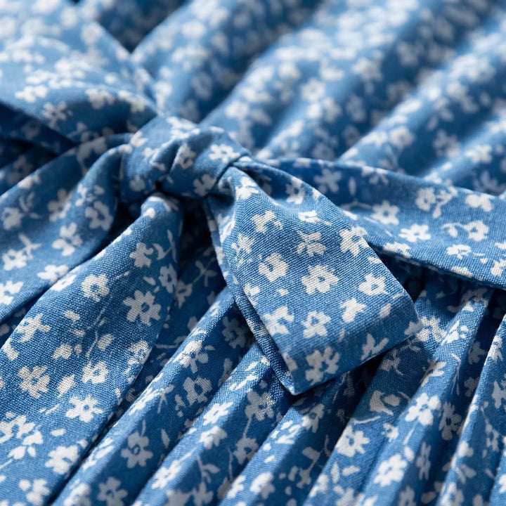 Maxi jurk dames | Luchtige zomerjurk met bloemenprint en ceintuur