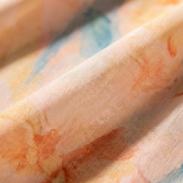 Maxi jurk dames | Luchtige zomerjurk met halter hals en print