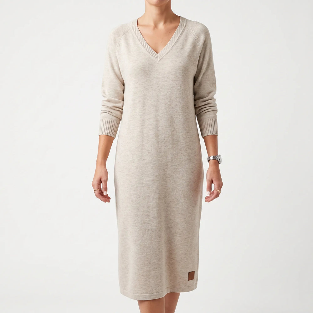Midi jurk dames | Comfortabele jurk met korte mouwen
