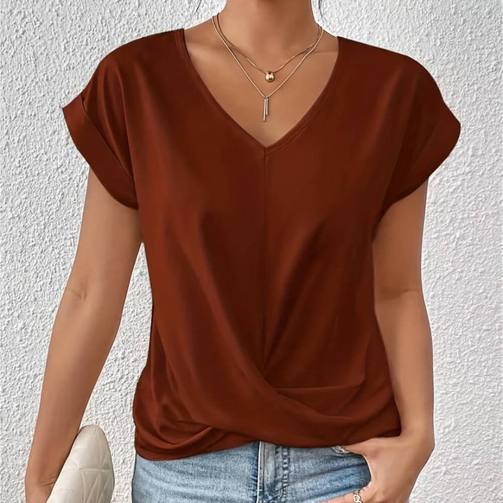 Mila™ | Casual T-shirt met V-hals