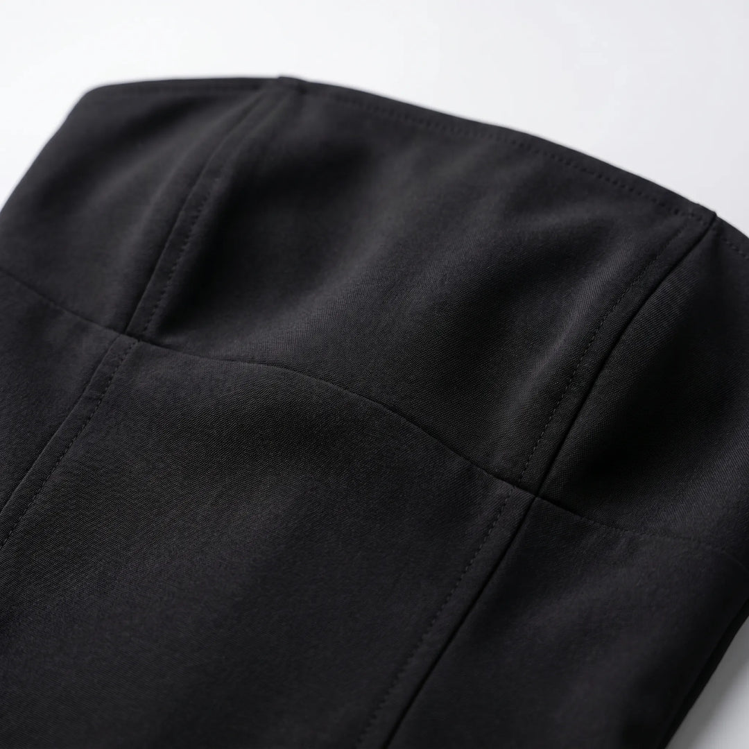 Mini jurk dames | Strapless jurk met aansluitende pasvorm