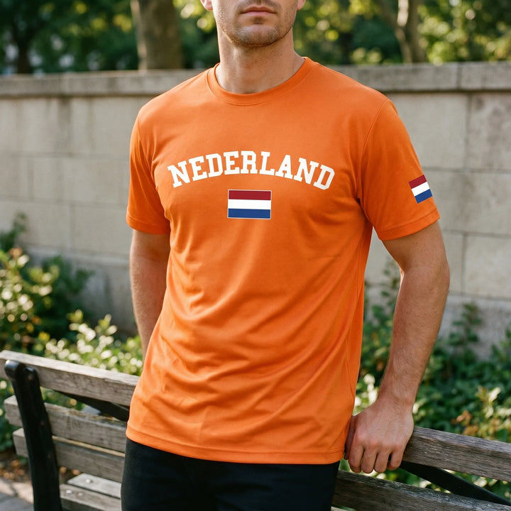 Nederland wk t shirt heren | Oranje supporters T-shirt
