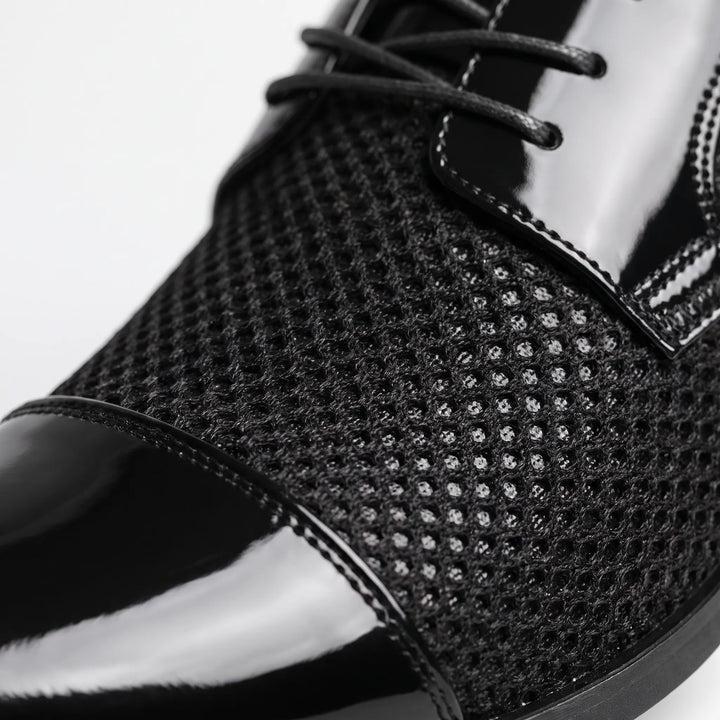 Nette schoenen heren | Veterschoenen met glanzende neus