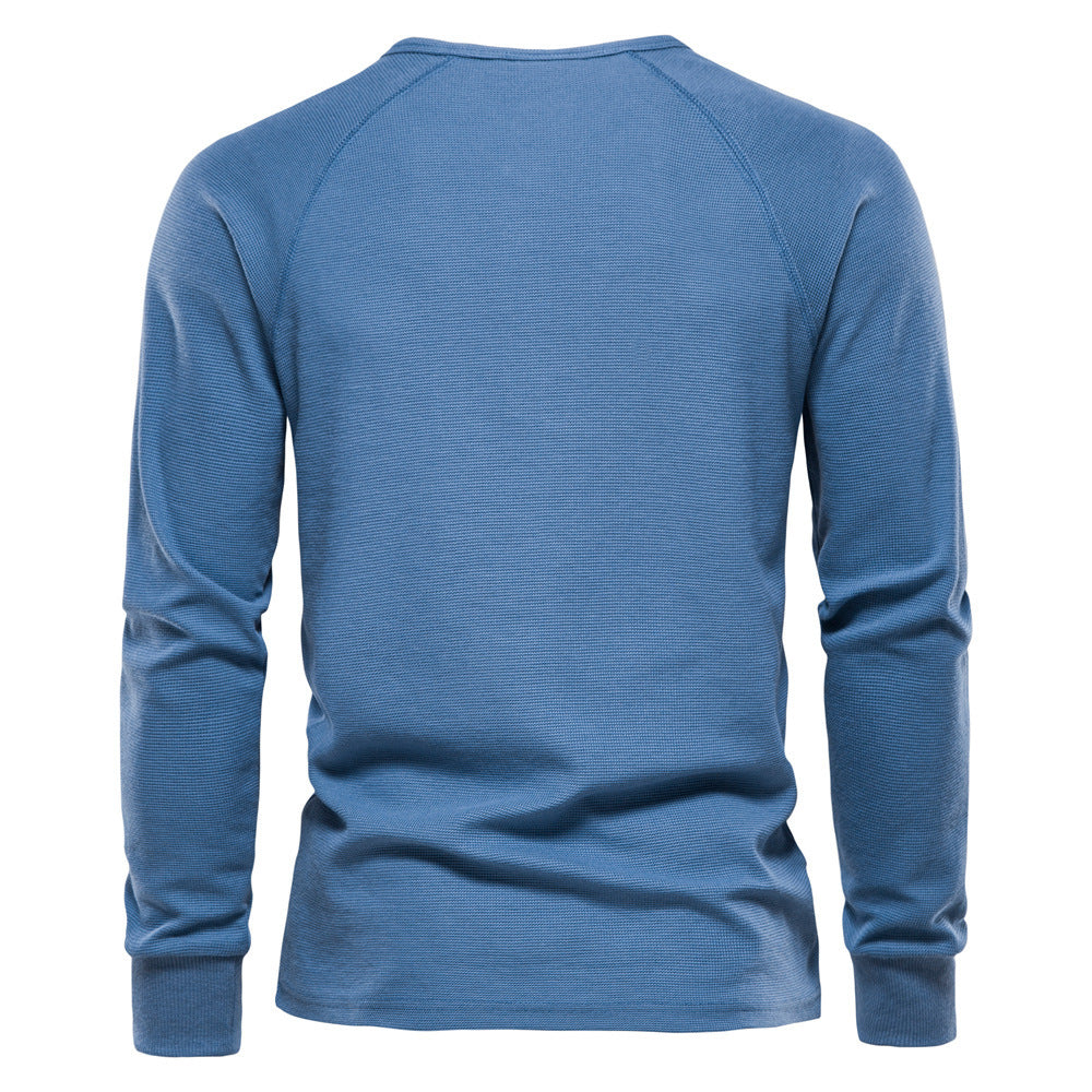 Hyro | Heren waffle knit met lange mouwen