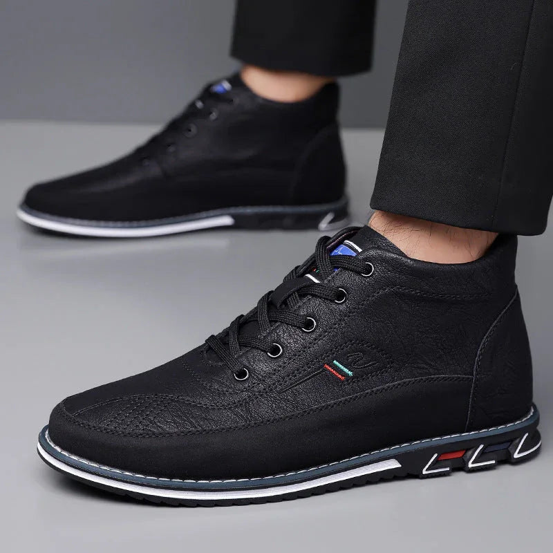 Heren sneakers | Oxford hi-top schoenen barefoot stijl