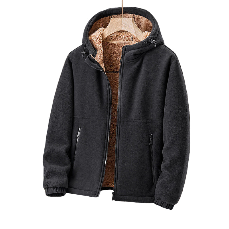Redwood | Heren fleece jas met capuchon en voering