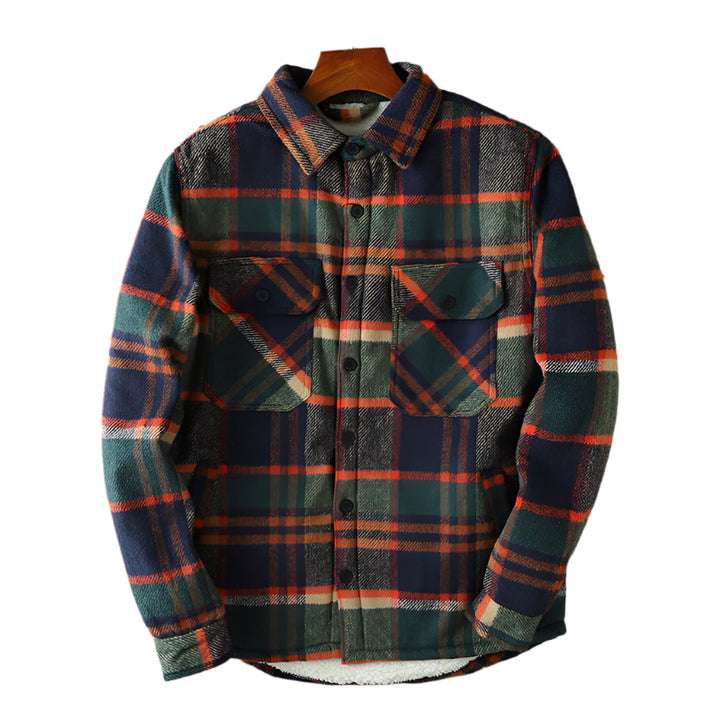 Everwood Sherpa | Geruit flanneljack met warme sherpa‑voering