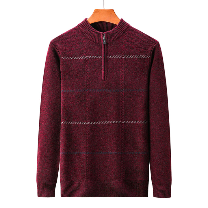 SwiftKnit | Lichtgewicht gebreide pullover met quarter-zip