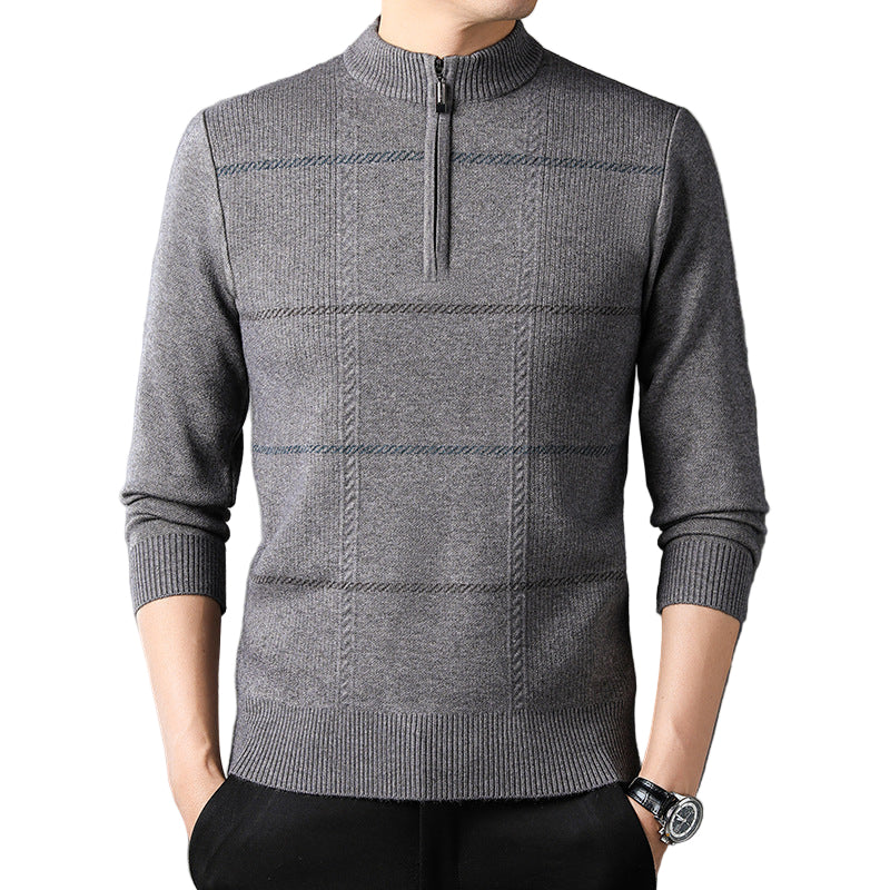 SwiftKnit | Lichtgewicht gebreide pullover met quarter-zip