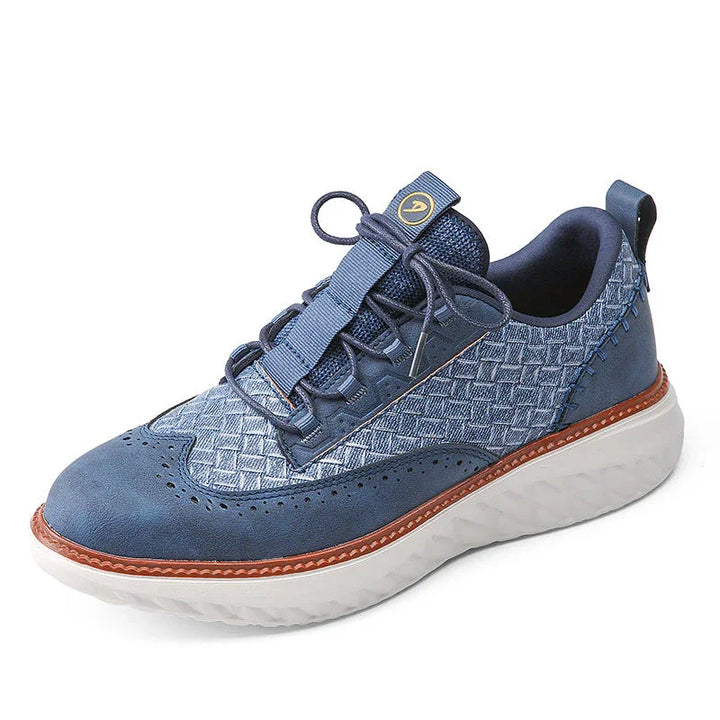 Heren sneakers | Leren casual schoenen met comfortzool