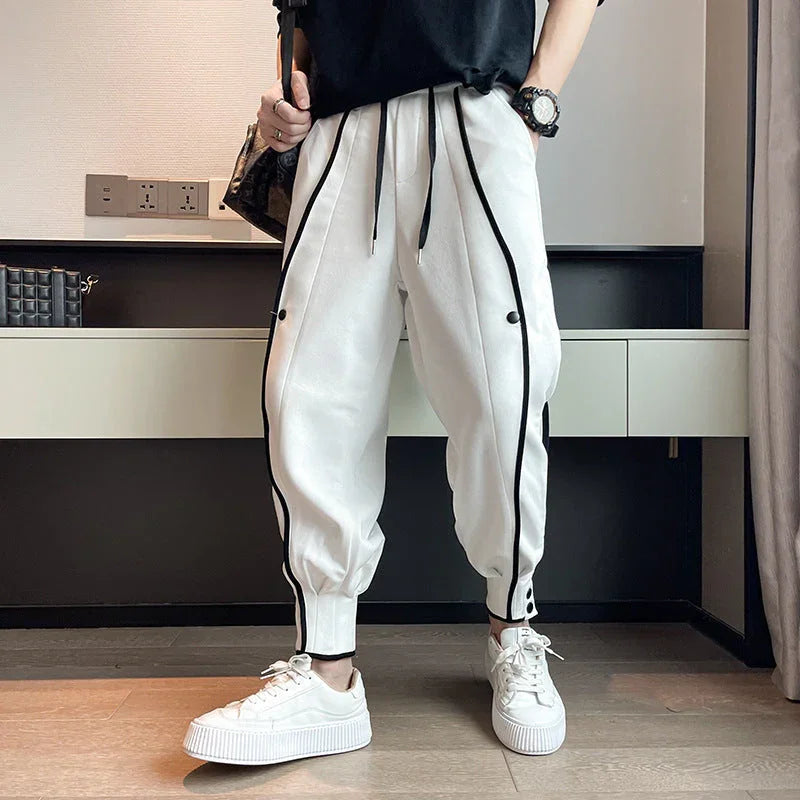 Joggingbroek heren en dames | Grijze tapered joggers met elastische taille