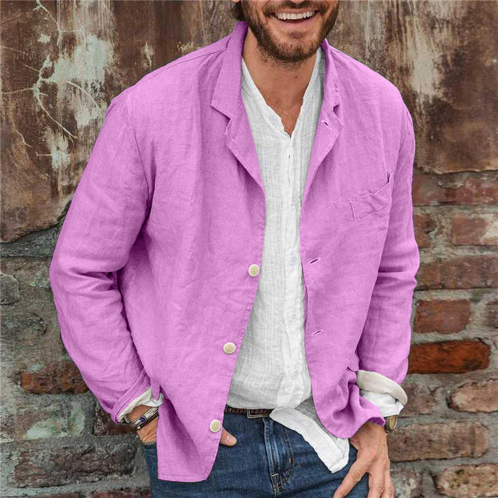 Linen Ease Colbert | Heren colbert van katoen en linnen