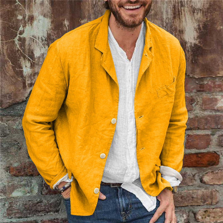 Linen Ease Colbert | Heren colbert van katoen en linnen