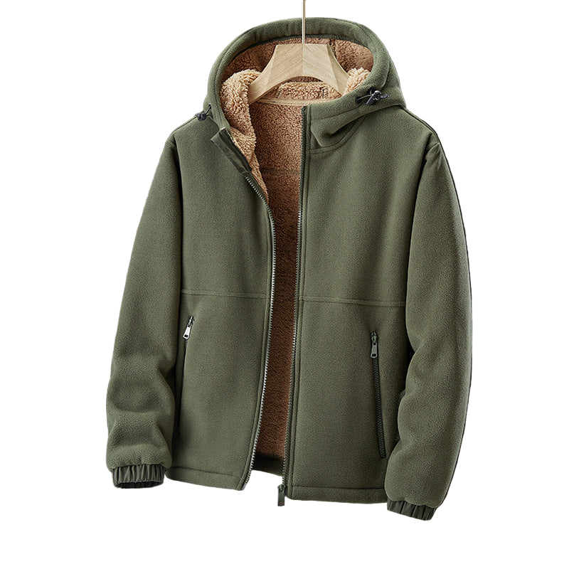 Redwood | Heren fleece jas met capuchon en voering