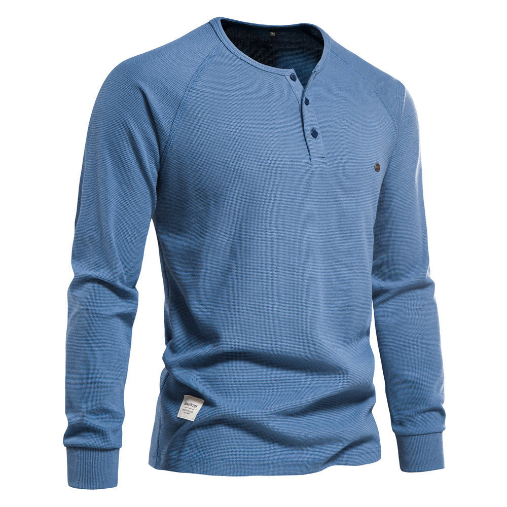 Hyro | Heren waffle knit met lange mouwen