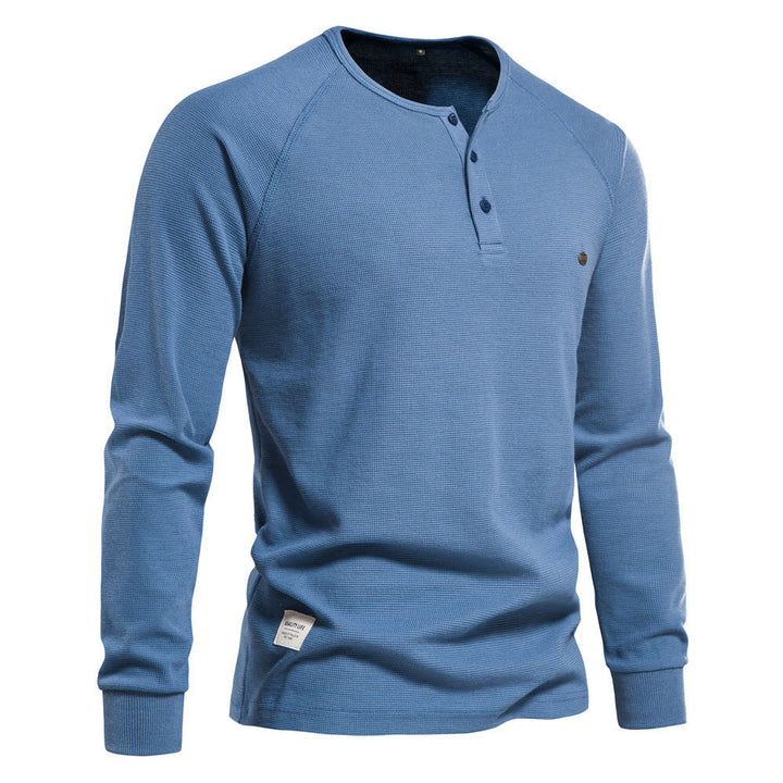 Hyro | Heren waffle knit met lange mouwen
