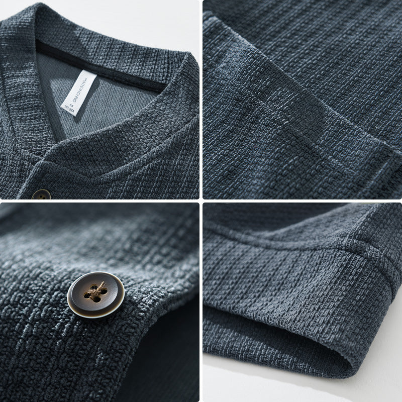 WaffleCord | Heren corduroy jas met knoopsluiting en zakken