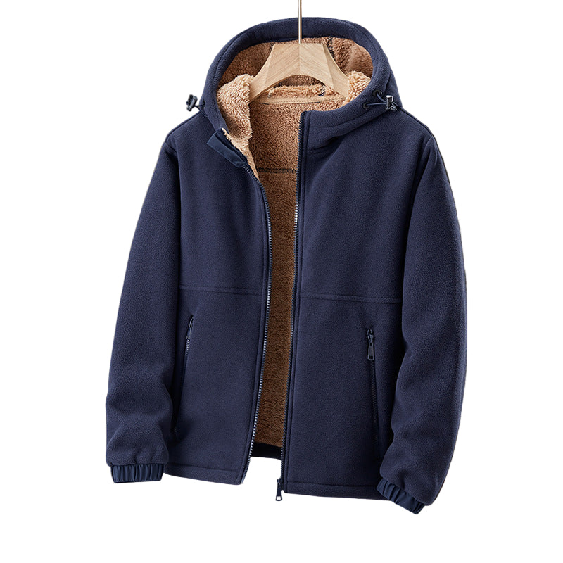 Redwood | Heren fleece jas met capuchon en voering