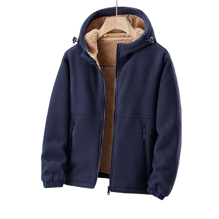 Redwood | Heren fleece jas met capuchon en voering