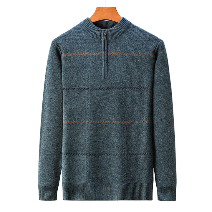 SwiftKnit | Lichtgewicht gebreide pullover met quarter-zip