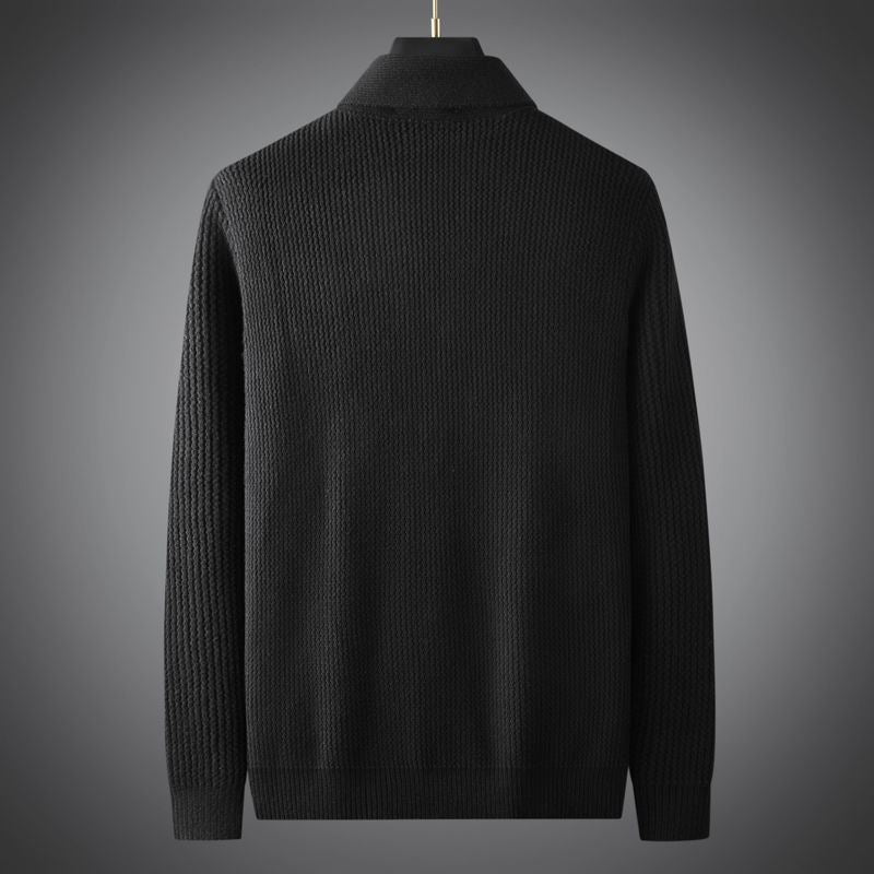 Lunaro Cardigan | Stijlvolle heren vest met sjaalkraag
