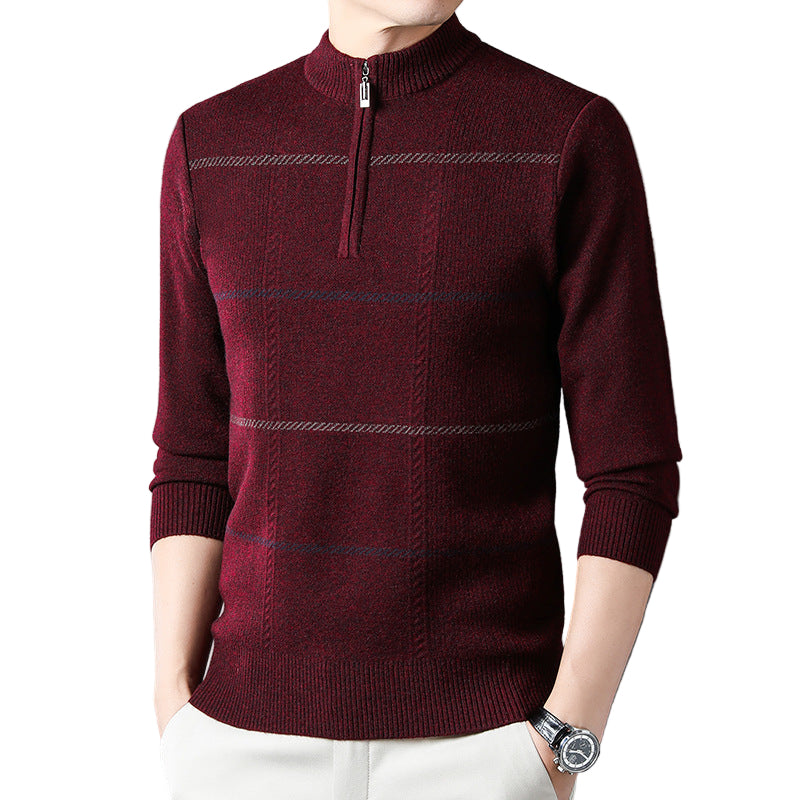 SwiftKnit | Lichtgewicht gebreide pullover met quarter-zip