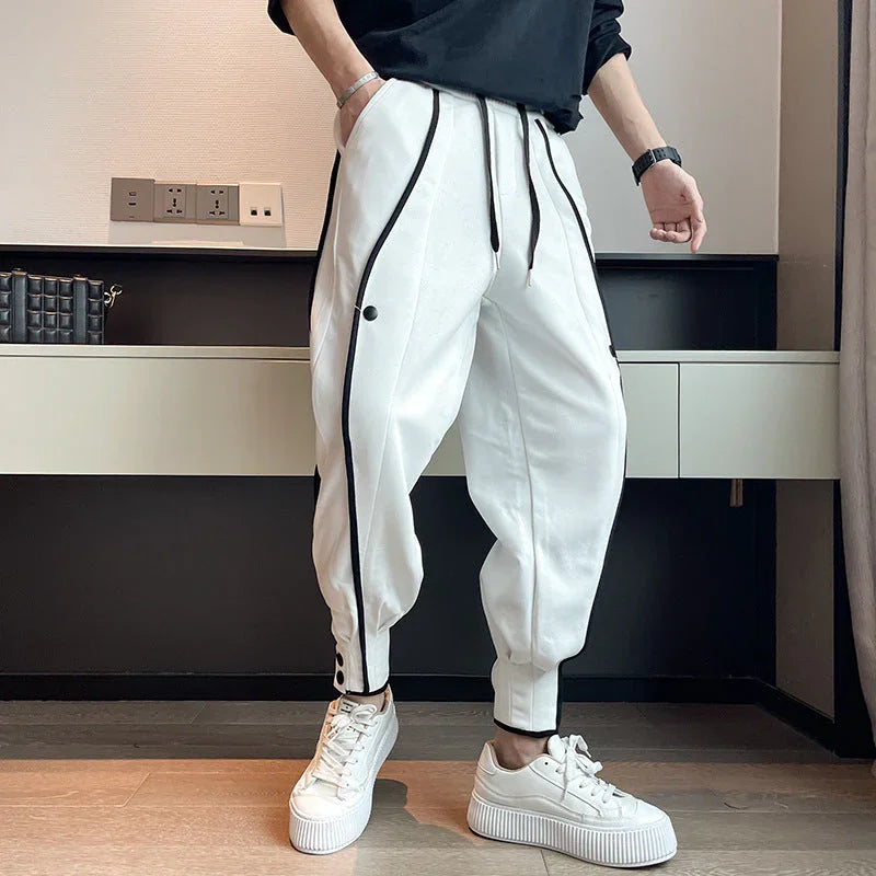 Joggingbroek heren en dames | Grijze tapered joggers met elastische taille