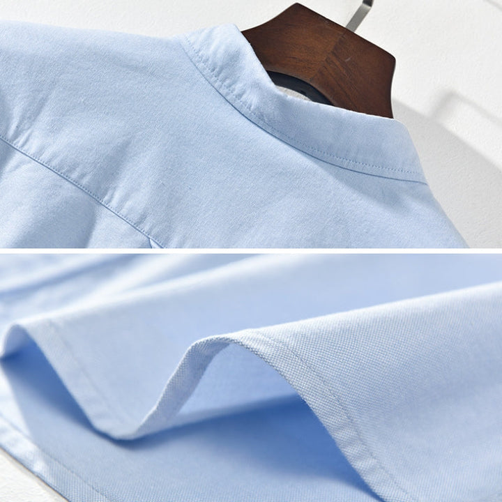 MatteoSoft | Casual katoenen overhemd met structuur