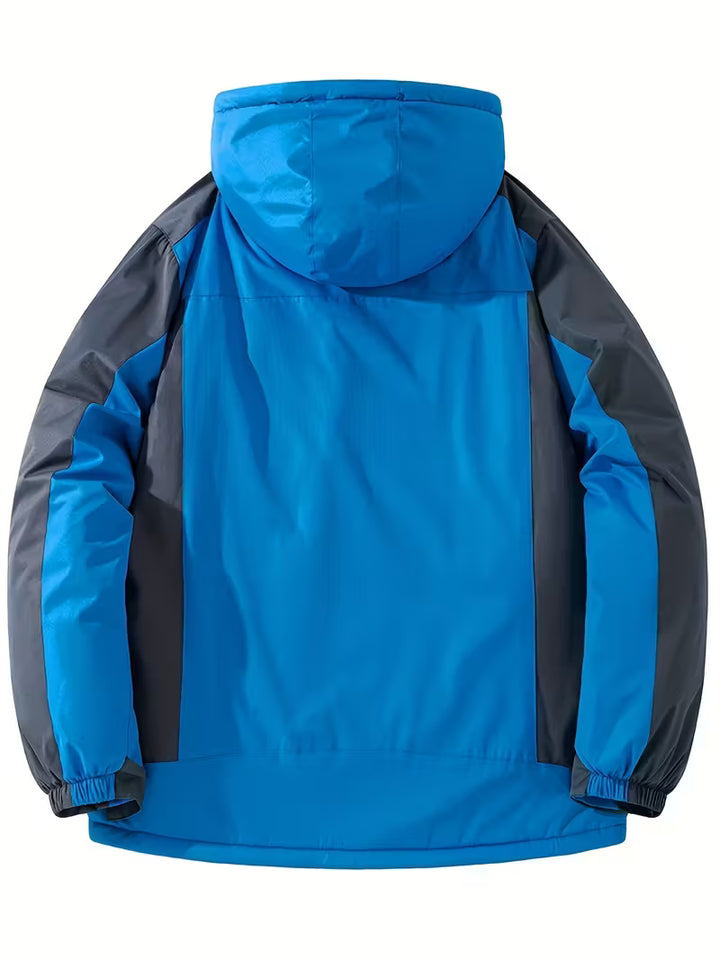 Heren winterjas | Waterdichte outdoor jas met capuchon en fleece