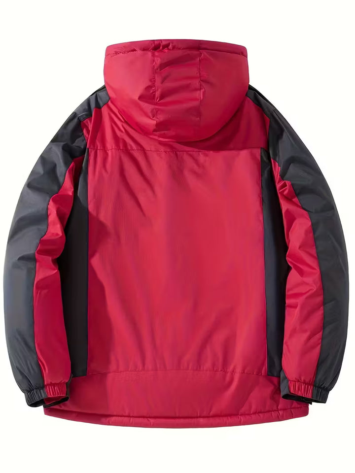 Heren winterjas | Waterdichte outdoor jas met capuchon en fleece