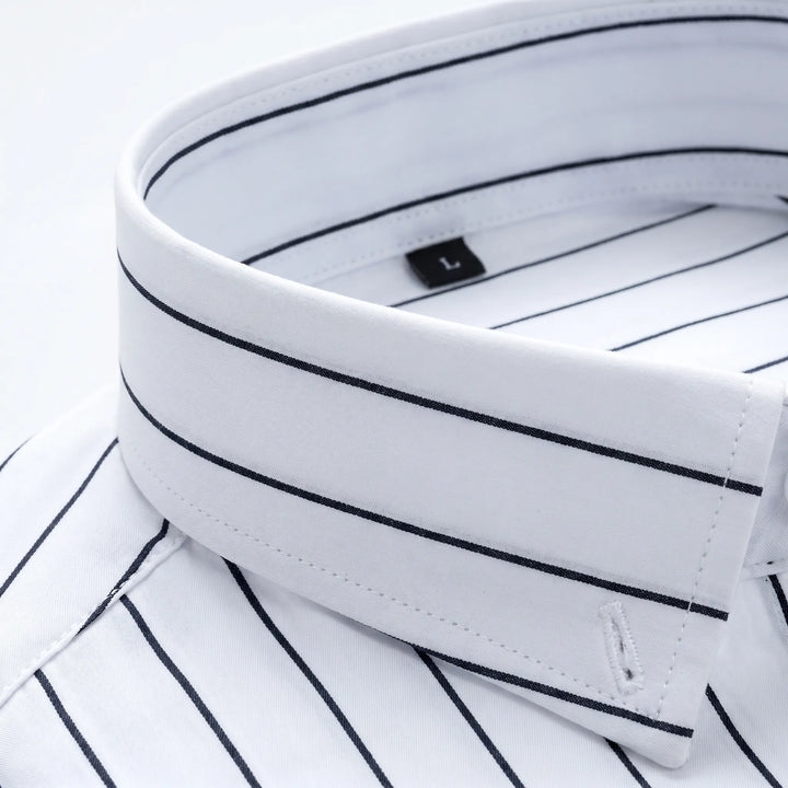 Overhemd heren | Gestreept shirt met lange mouw