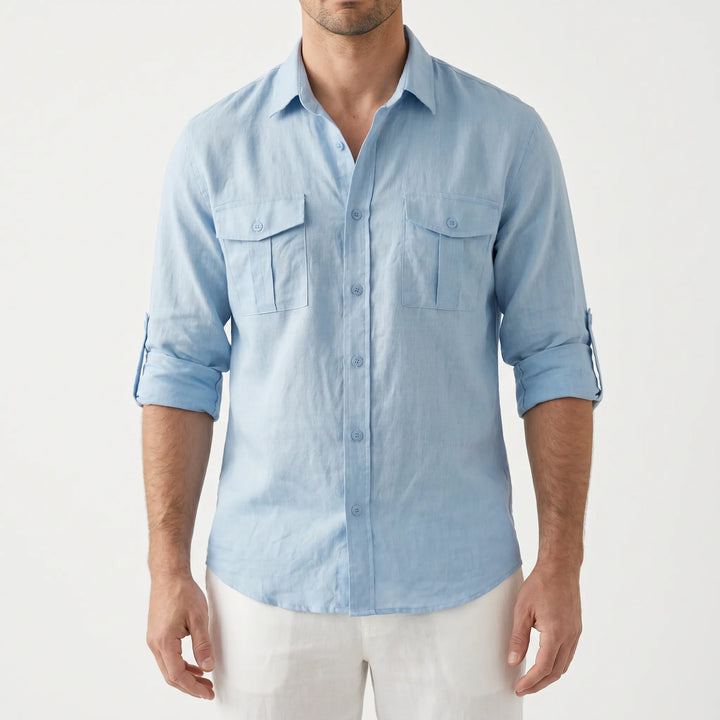 Overhemd heren | Luchtig zomer shirt