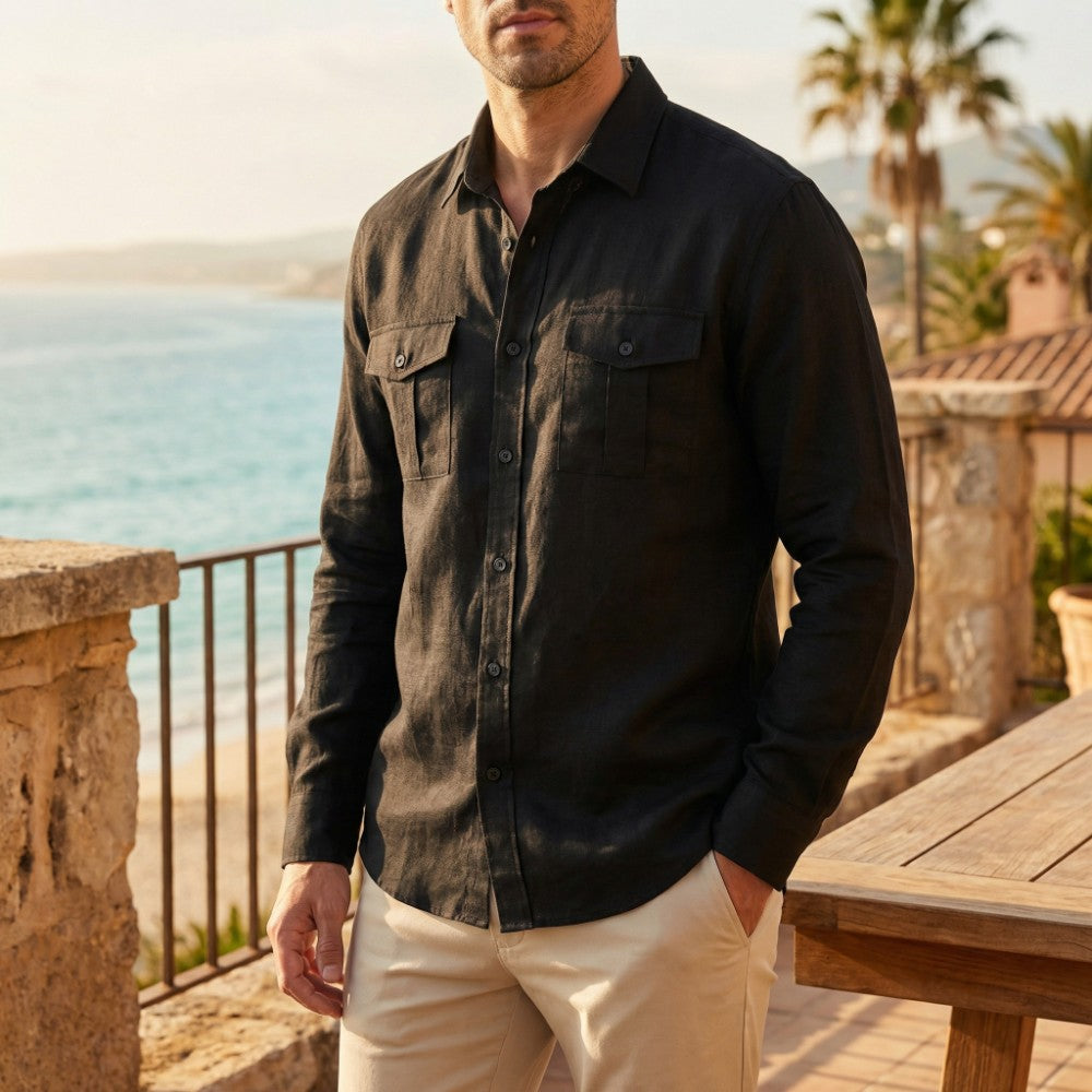 Overhemd heren | Luchtig zomer shirt
