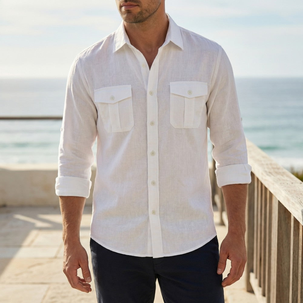 Overhemd heren | Luchtig zomer shirt