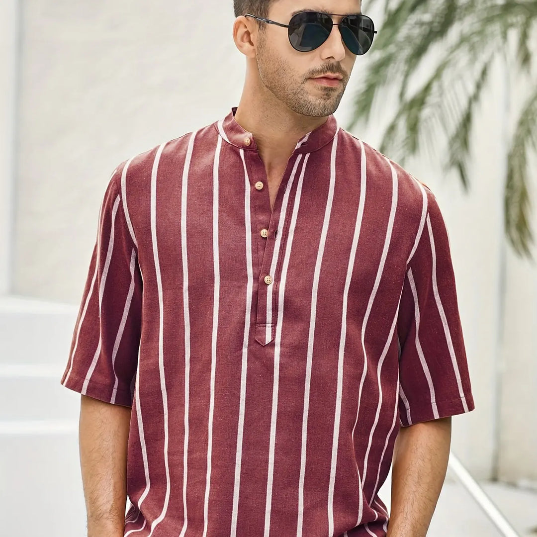 Overhemd heren | Trendy gestreept shirt