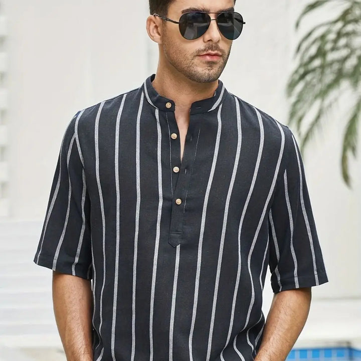 Overhemd heren | Trendy gestreept shirt