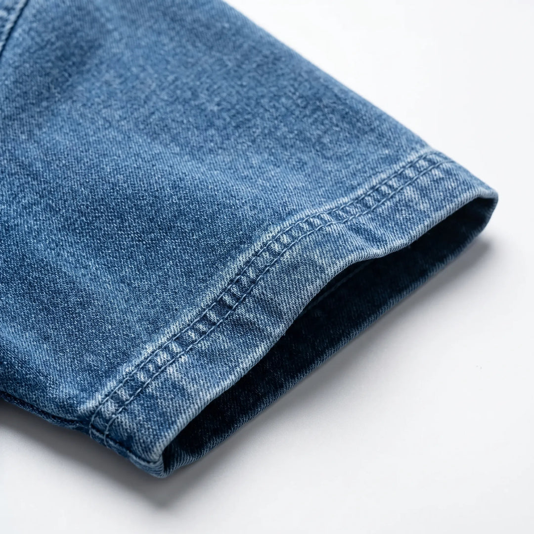 Overhemd heren | Vintage zomer shirt met knopen