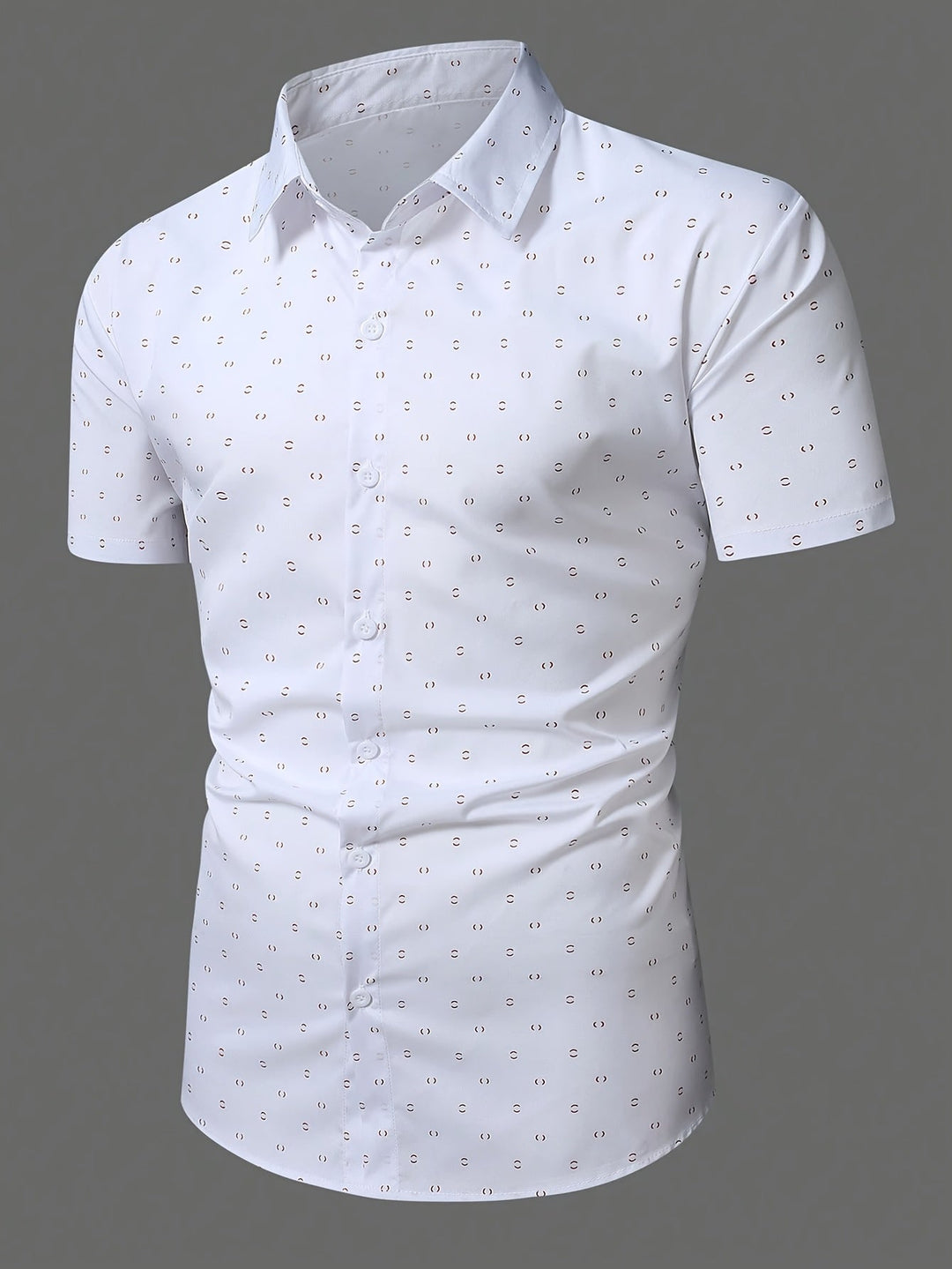 Overhemd heren | Zomer overhemd met subtiele print