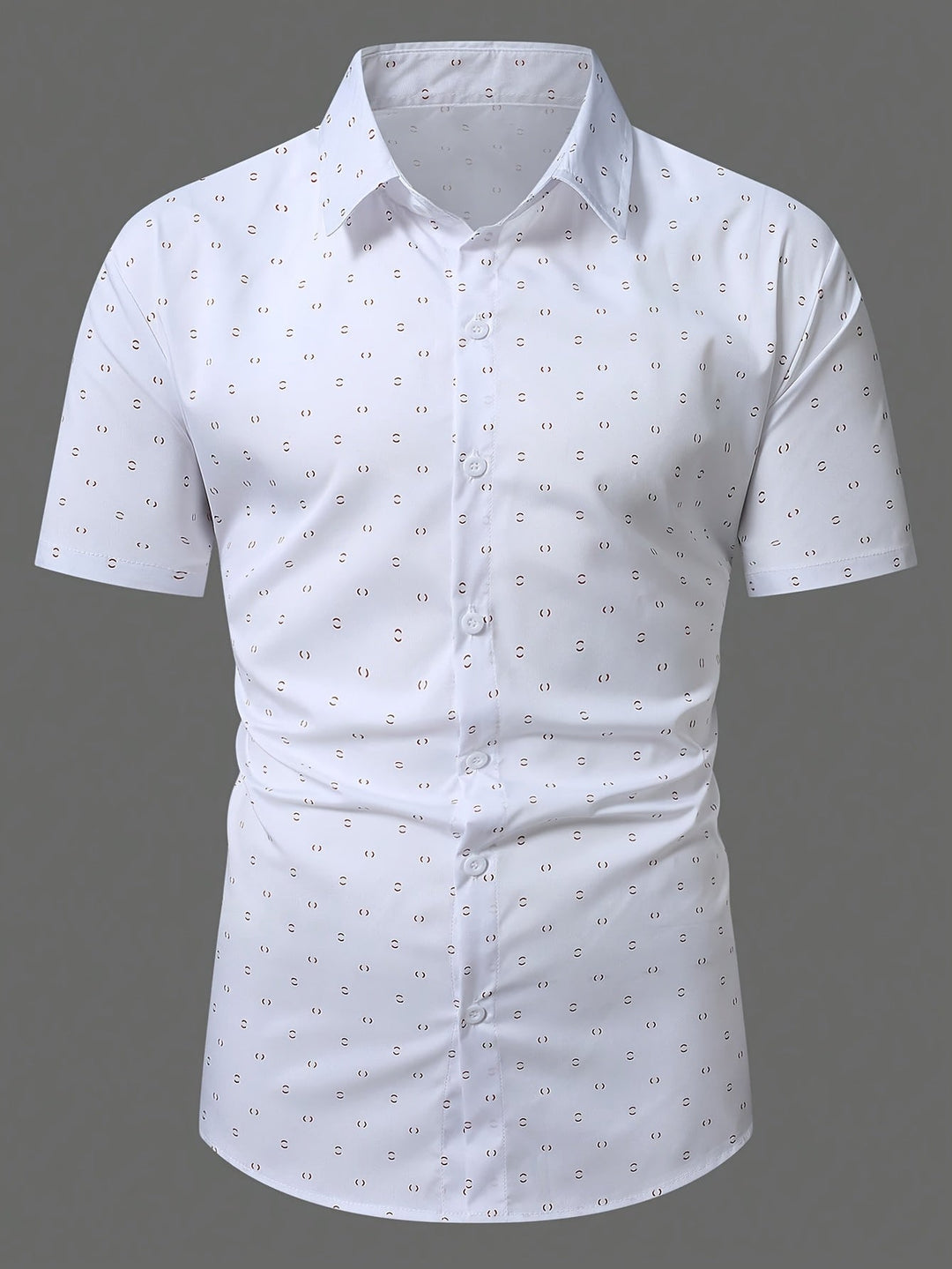 Overhemd heren | Zomer overhemd met subtiele print