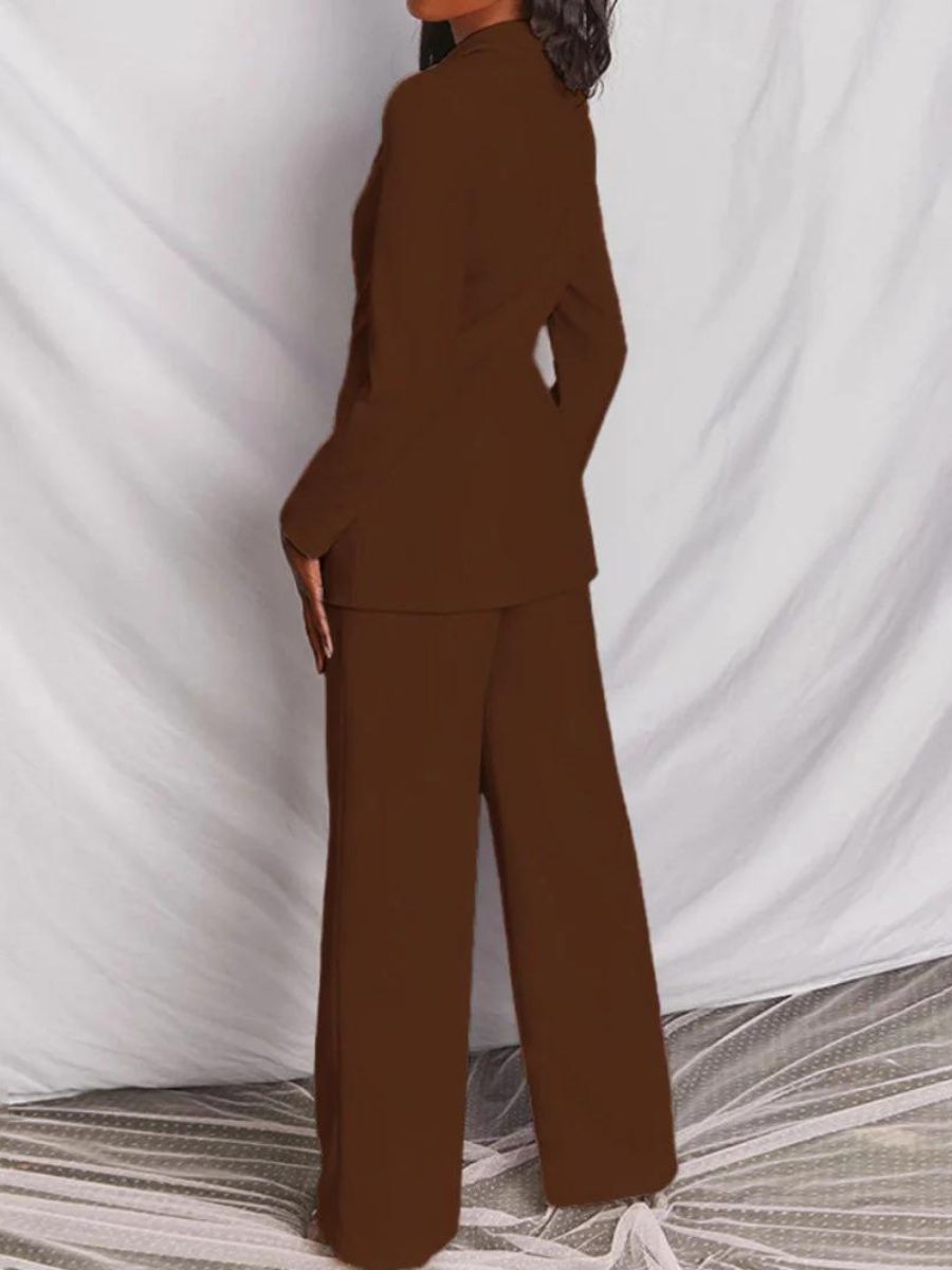 Pak dames | Elegante 2 delige blazer set met lange mouw