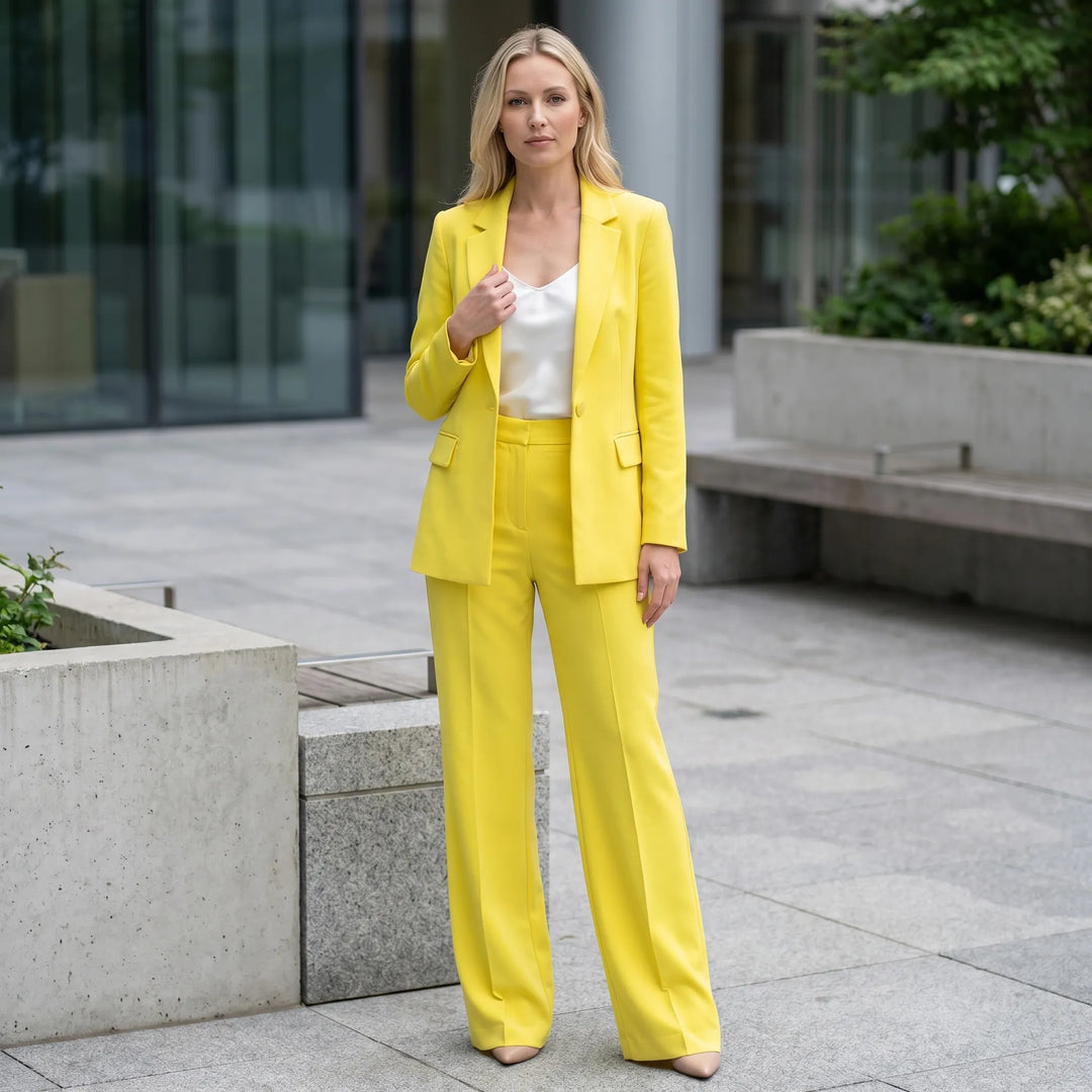 Pak dames | Elegante 2 delige blazer set met lange mouw
