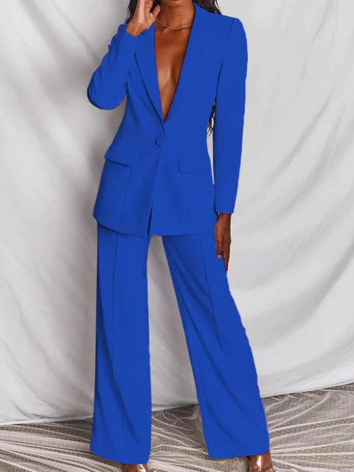 Pak dames | Elegante 2 delige blazer set met lange mouw